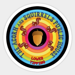 The Acorn and Squirrels Public House Sticker